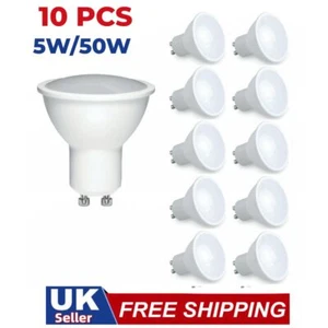 10x GU10 5W LED Light Bulb Spotlight Lamp DAY LIGHT 6500K Equals 50W - Picture 1 of 1