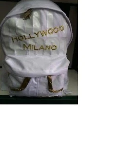 ZAINO AMERICANO HOLLYWOOD MILANO BY CARTORAMA RAGAZZA SCUOLA BIANCO TA553 - Imagen 1 de 1