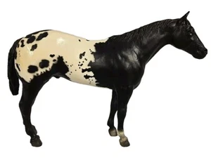 Vintage Breyer Pferd #66 James Brolin’s Stud Spider schwarz Decke Appaloosa sehr guter Zustand - Bild 1 von 4