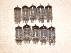 10 x 12AX7 G.E. Tubes*Long Plates -O*Tested Strong*#15 - Picture 1 of 4