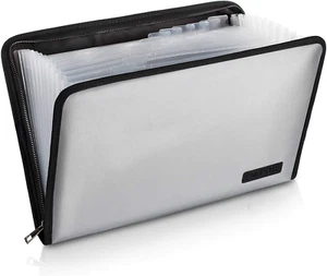 Expanding File Folder Important Document Organizer Fireproof and Waterproof Docu - Picture 1 of 12