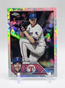 2023 Topps Chrome Logofractor Edition Jacob deGrom #12 Texas Rangers  - Picture 1 of 2