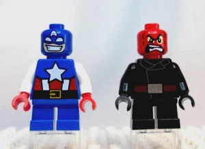 Lego Super Heroes Captain America Red Skull Minifigures 76065 Mighty Micros - Picture 1 of 2