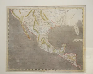 Antica mappa colorata dominio spagnolo N. America 1804 Aaron Arrowsmith & Lewis - Foto 1 di 24