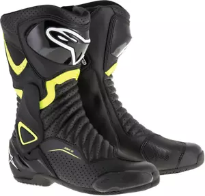 Alpinestars Men's SMX-6 V2 Vented Motorcycle Boots Black/Flo Yellow Size 36 - Bild 1 von 2