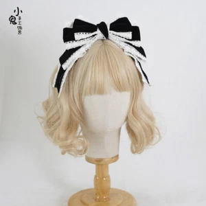 Accesorios para el cabello vintage dulce Lolita niña moño banda para el cabello #3 - Imagen 1 de 2