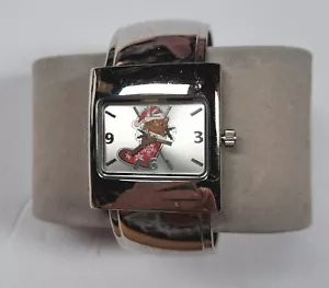 Accutime Kitten In Stocking Christmas Watch New Battery 7.5" - Picture 1 of 4