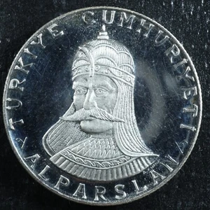 50 lira 1971 Battle of Malazgirt Turkey KM#900 silver Proof Turquie Türkiye - Picture 1 of 2