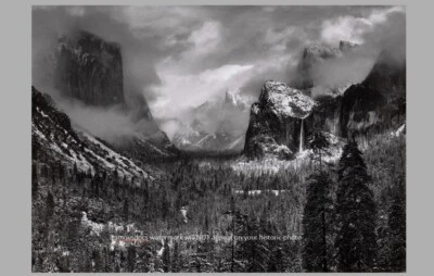 Ansel Adams Yosemite PHOTO National Park Art Print 5x7 1937