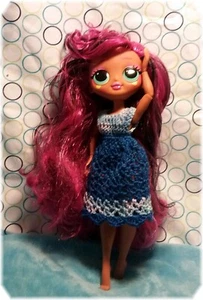 1 Handmade Crochet Doll Dress  Fit 9.5 Inch OMG Dolls  / NO DOLL / NO SHOES - Picture 1 of 14