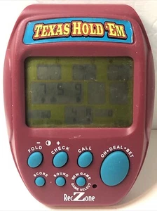 Texas Hold Em Poker Game Hand Held Electronic Game RECZONE TESTED WORKS USED - Picture 1 of 13