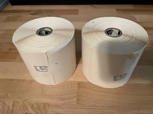 2 Zebra Z-Select 4000T Trans Matte 2000 4" x 3" Genuine Label Rolls 800274-305 - Picture 1 of 2