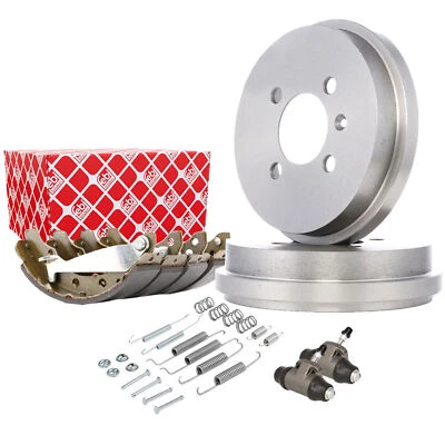 2x FEBI BILSTEIN Bremsbacken + Bremstrommel Radbremszylinder Satz für MII SKODA - Bild 1 von 4