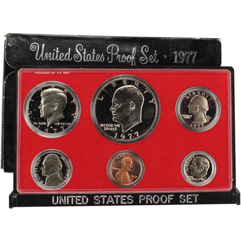 1977 US Mint Proof Set in OGP Cover