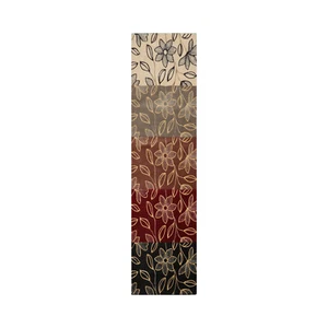 2'x8' Runner Gray Machine Made Transitional Wool Oriental Area Rug - Picture 1 of 6