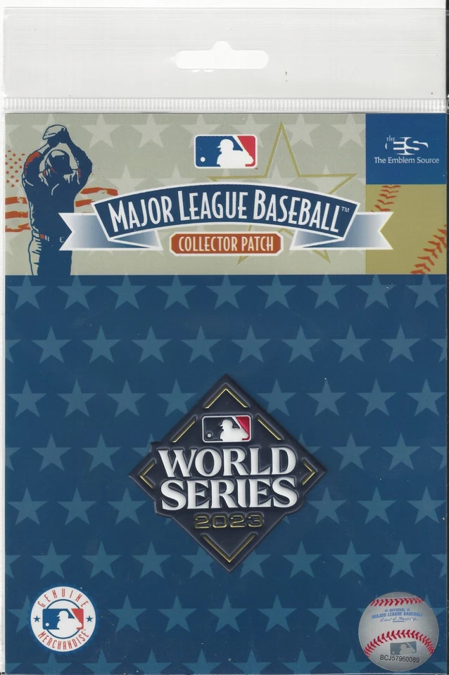 2023 World Series On-Field TPU SHINY Jersey Patch Rangers Phillies Official - Image 1 of 1