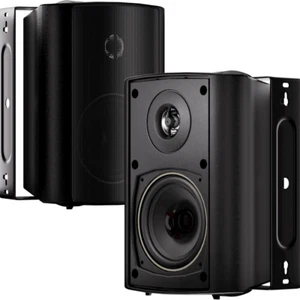 Dual Herdio 4 Inch 200W 2-Way Outdoor Indoor Speakers Wall Mount Garage Speakers - Picture 1 of 12