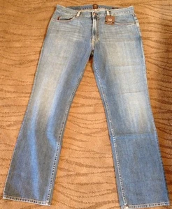 Mens IKE BEHAR NY "CAPONI" Jeans Sz 35 x 34-Classic-Straight Leg-Light Denim NWT - Picture 1 of 4