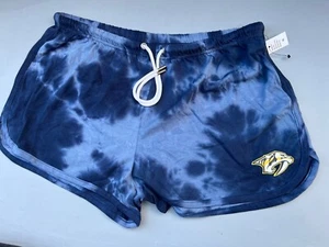 New Wear by Erin Andrews Pajama Shorts Nashville Predators XL Blue - Picture 1 of 4
