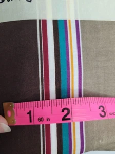 Vintage Quilting/Shirting fabric brown stripes 4 yds - Picture 1 of 2