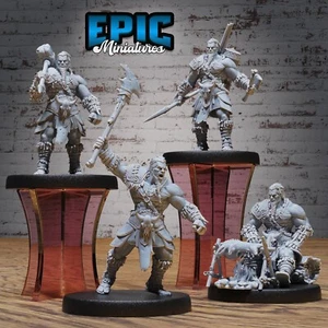 Epic Miniatures 28mm - Human Barbarian Dungeons and Dragons DnD Miniature - Picture 1 of 10