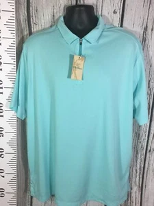 Men’s XL Caribbean Polo Shirt Roundtree Yorke Blue - Picture 1 of 3