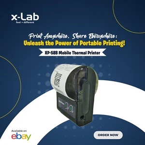 xLab XP-58B Portable Pocket Mobile Thermal Printer | Bluetooth Connectivity - Picture 1 of 2