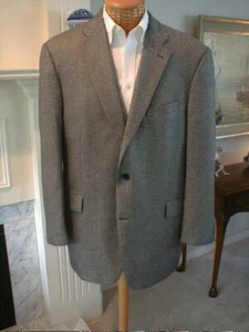 JOHN W. NORDSTROM Canada Men's Black White Cashmere Sport Coat - 46 LT - Picture 1 of 7