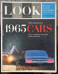 LOOK Magazine Oct 6 1964 ~ 1965 Cars/Rambler/Mustang/Electra/Coronet/Fury/Corsa - Imagen 1 de 12