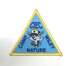 PATCH BSA Boy Scouts Camp Wiley CIEC Nature Yellow Blue - Picture 1 of 2