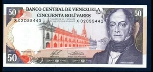 Venezuela UNC Schein 50 Bolivares Bs November 1988 (geringer Versand) - Bild 1 von 2