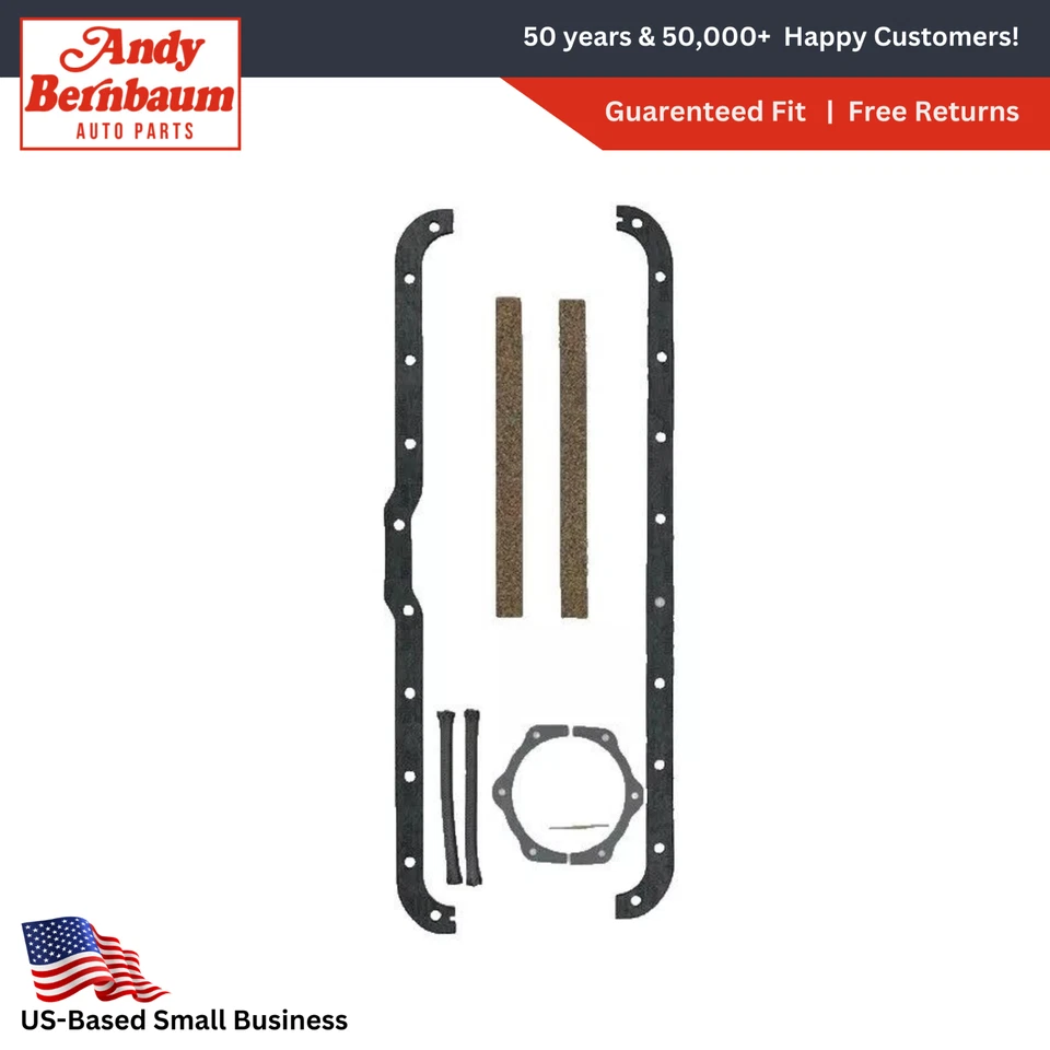 Kit de paquete de junta de cárter de aceite y sello principal trasero Plymouth 1942-1948. Foto 1 de 4