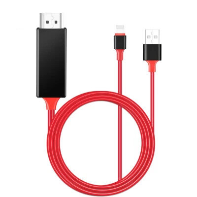 Mirror HDMI Cable Phone to TV HDTV Adapter + Charging For iPhone SE 2020 2022 5C - Image 1 of 4