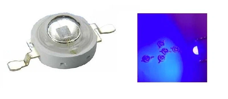Hi-Power LED 3W UV Ultraviolet 395nm-405nm - Bild 1 von 1