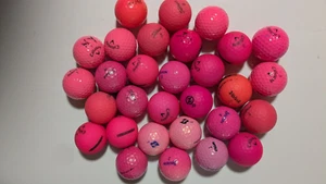 30 (2 1/2 Dozen) Pink Ladies Golf Balls 5A-4A - Picture 1 of 4