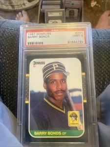 Barry Bonds 1987 Donruss PSA 9 Mint  - Bild 1 von 3