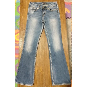 Silver Jeans Suki Bootcut Med Wash Blue Denim Jeans Women's W28/L34 A: W28/L33 - Picture 1 of 7