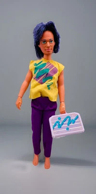 Muñeca niño RIO 1986 Jem and the Holograms, ropa y estuche Hasbro vintage Foto 1 de 4