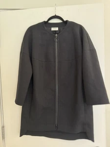 Chaqueta AKRIS Punto Mezcla Lana Negra. Doble cremallera. - Imagen 1 de 8