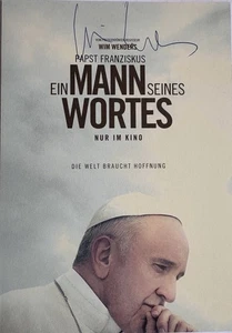 Wim Wenders signiert Papst Kino Film original Unterschrift Autogramm signed - Picture 1 of 6