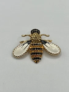 Hummel mit Strass Brosche Anstecknadel - Bild 1 von 5