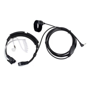 1Pin PTT Heavy Duty Throat Mic Earpiece For Motorola T6200C EM1000 T5428 e - Picture 1 of 14