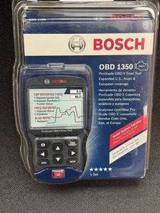BOSCH OBD 1350 ProGrade Escáner Automático OBD II CAN ABS SRS LIVE DATA Herramienta de Escaneo NUEVO - Imagen 1 de 2