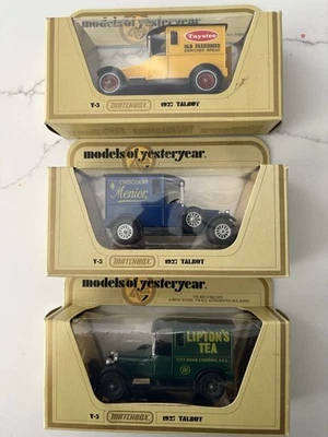 Matchbox Vintage Models of Yesteryear Lot of 3 Talbot Van Y-5 - Image 1 of 4