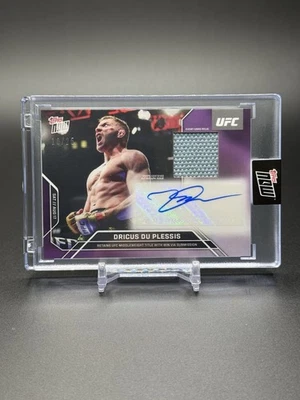 Topps Now UFC Auto-Relic #18b Dricus Du Plessis /25 Autograph Matt Relic - Image 1 of 2
