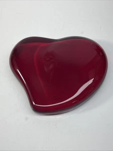 TIFFANY & Co. Elsa Peretti fermacarte cristallo cuore rosso SAN VALENTINO senza scatola - Foto 1 di 4