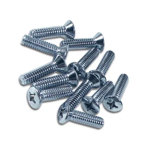 1963-1967 Corvette Seat Side Chrome Screws 12 Pieces 1816 NEW - Foto 1 di 2