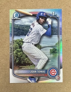 2025 Bowman Chrome Baseball International Juan Tomas 1st Rookie Refractor Card - Bild 1 von 2