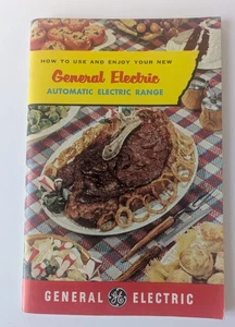 1950s GE Automatic Electric Range Manual Cookbook Recipes Mid Century Modern - Picture 1 of 6