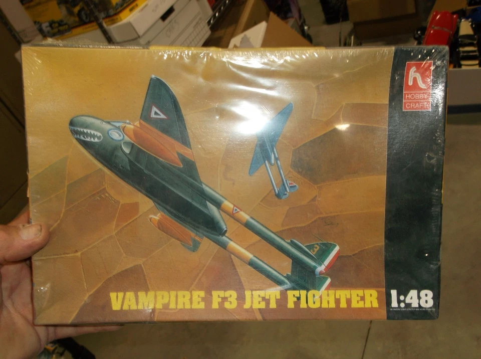 KIT modelo de caza a reacción Hobby Craft 1/48 Vampire F3 nuevo en caja sellado Foto 1 de 1